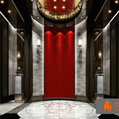 现代电梯楼梯走廊