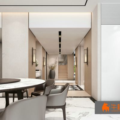 现代电梯楼梯走廊