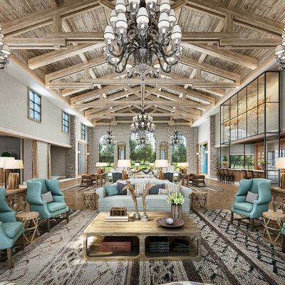 美式乡村售楼中心深圳慧尚设计