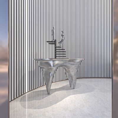 现代异形端景条案