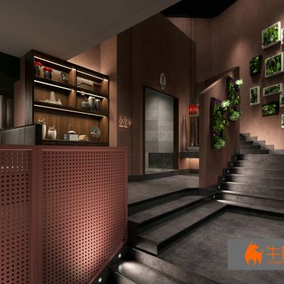 现代电梯楼梯走廊