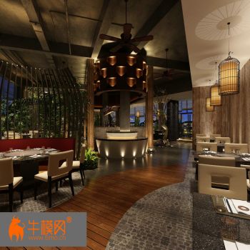现代餐饮店