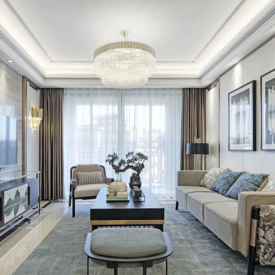 观复营造新中式客厅