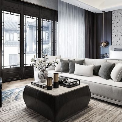 邱德光新作新中式卧室