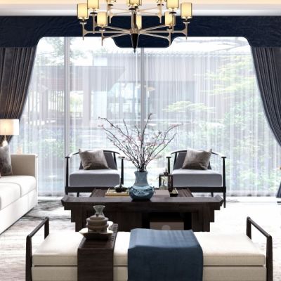 新中式客厅餐厅