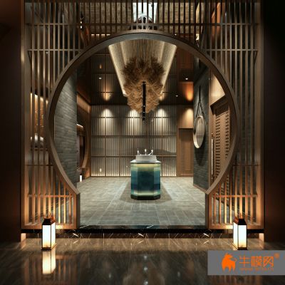 现代电梯楼梯走廊