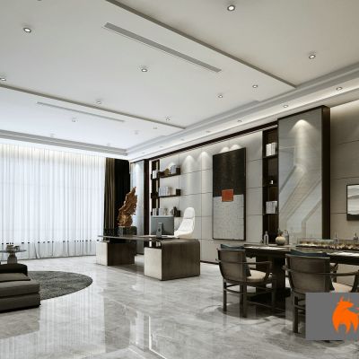 现代办公室3D模型