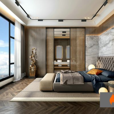 现代卧室