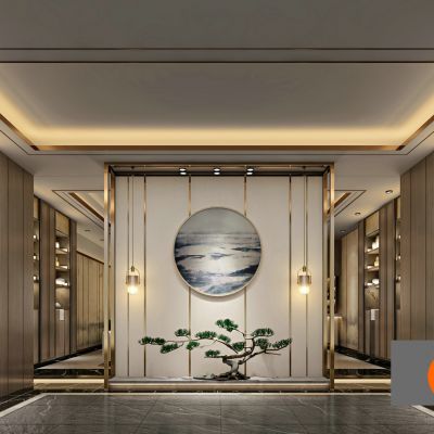 现代电梯楼梯走廊