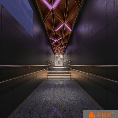 现代电梯楼梯走廊