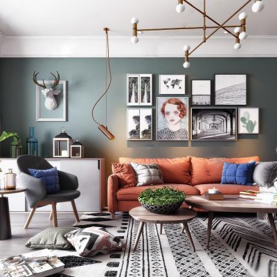 北欧简约会客厅