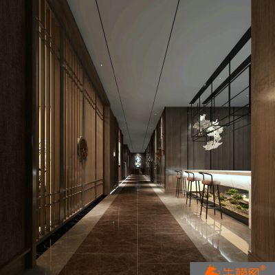 现代电梯楼梯走廊
