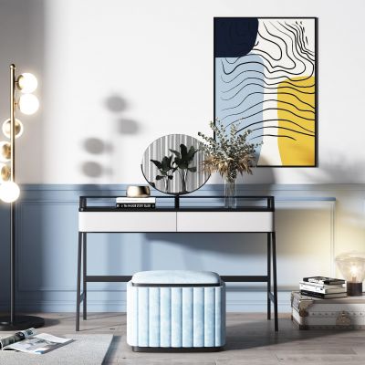 北欧梳妆台凳子