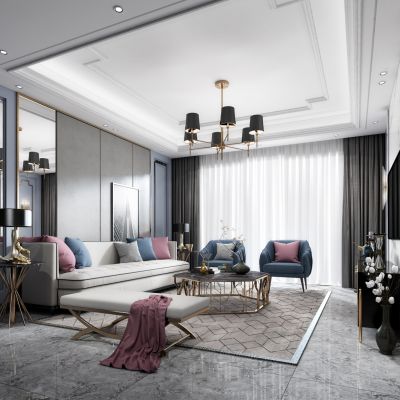 现代轻奢客厅