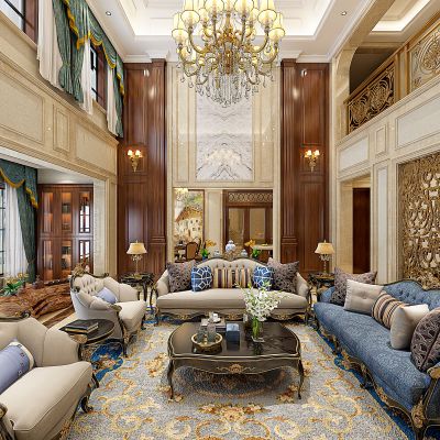 美式古典客厅