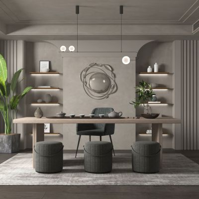 现代侘寂风茶室