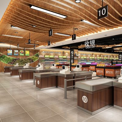 现代超市货架