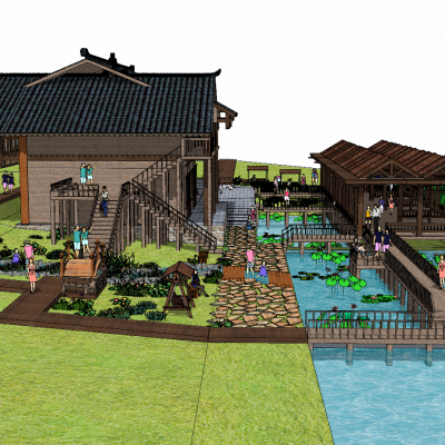 中式乡村农庄文化展示区