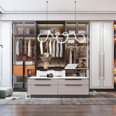 现代轻奢衣帽间