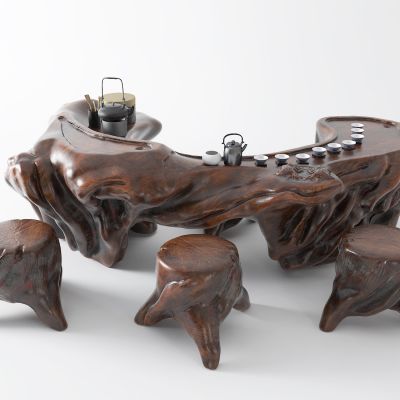 新中式根雕茶海