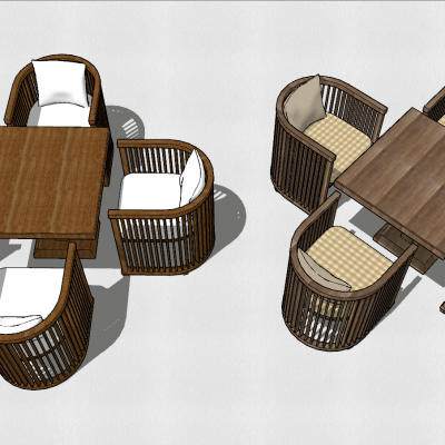 户外休闲座椅SU模型