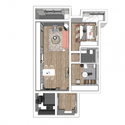 北欧风格整体家装空间设计