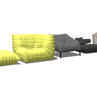 懒人沙发SU模型