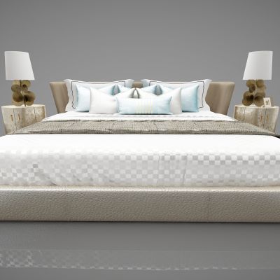 现代风格双人床