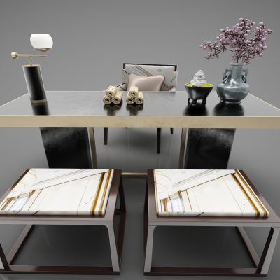 新中式风格书桌