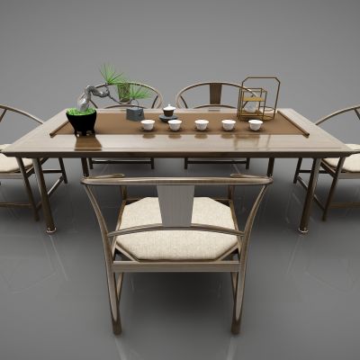 新中式风格茶桌