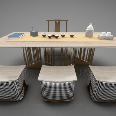 新中式风格书桌