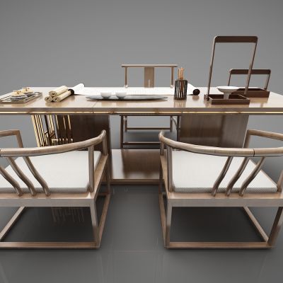 新中式风格书桌