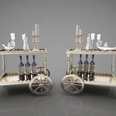 现代风格小推车