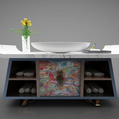 现代风格洗手台