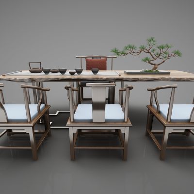 新中式风格茶桌