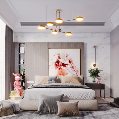 现代简约轻奢北欧风格卧室