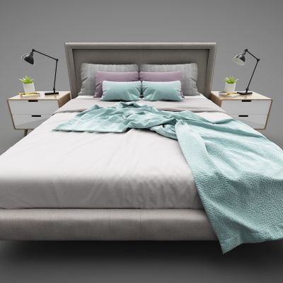 现代风格床具