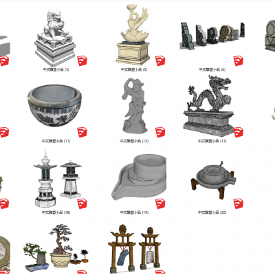 中式雕塑小品