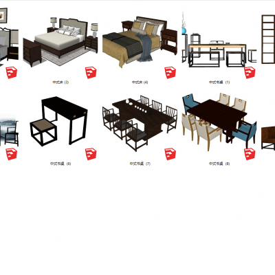 中式书桌 家装工装家具