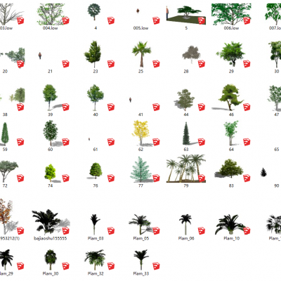 植物植栽SU模型