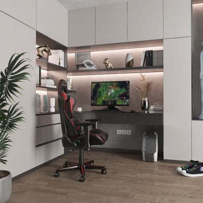 现代书房 书桌 电脑