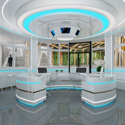 现代科技大厅，科技大厅，大厅，科技办公室，