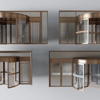 现代酒店旋转门