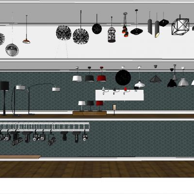 现代家具 灯具SU模型