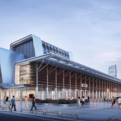 现代风格车站SU模型