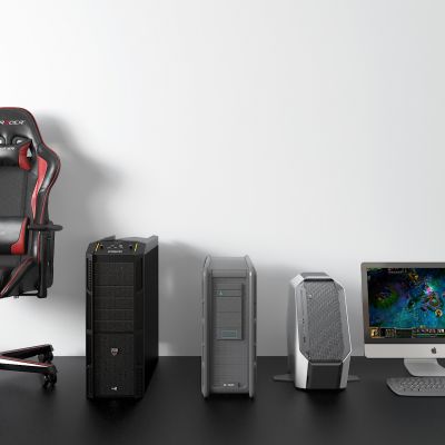 现代电脑 主机 电竞椅