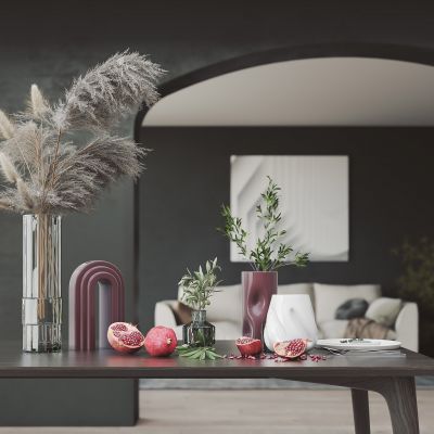 现代花瓶摆件组合