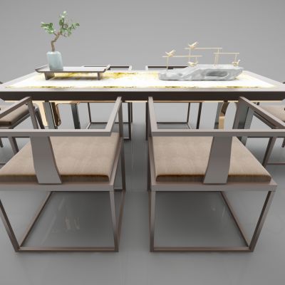 新中式风格茶桌