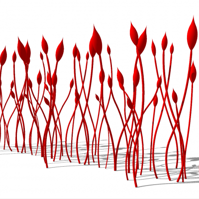 创意雕塑小品SU模型