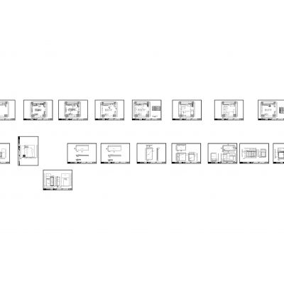 北欧风服装店施工图